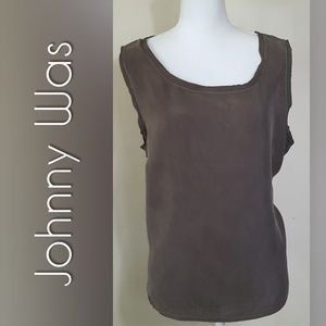 ⬇️Johnny Was Tank Top Brown NWT  Sz XL
